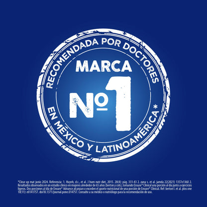 Ensure Advance - 16 Pack de 237 ml Cada Uno, Sabor Fresa, Listo para Beber, Liquido, Fuente de Proteínas de alta Calidad y Nutrición Completa para Adultos, Clínicamente Probado Con HMB