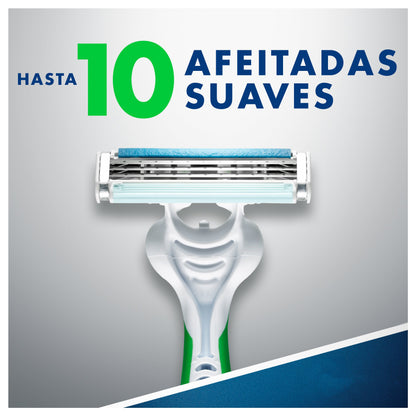 Gillette Prestobarba 3 Senscare Rastrillo Desechable, 16 Unidades