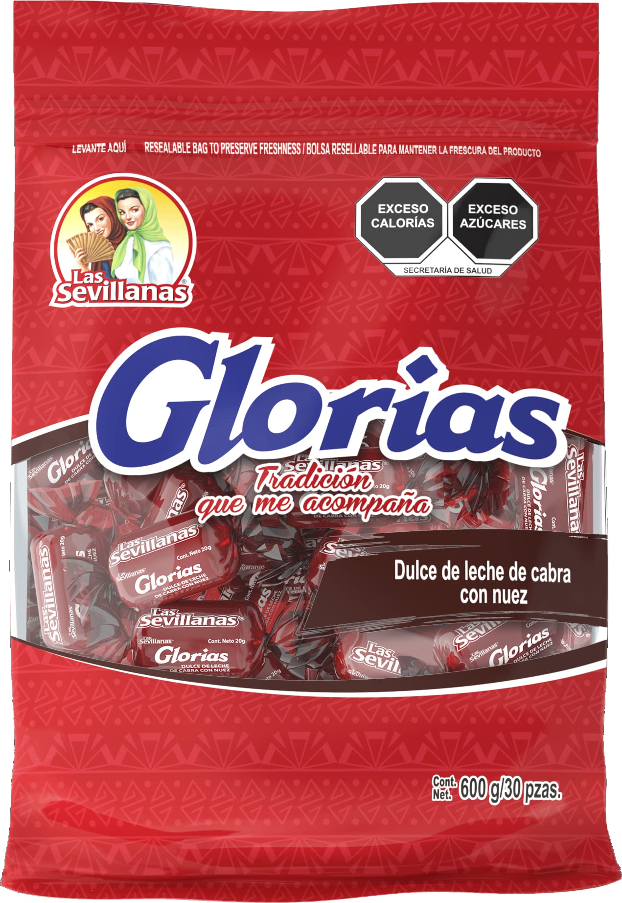 Las Sevillanas - Glorias con nuez Las Sevillanas pack de 30 unidades