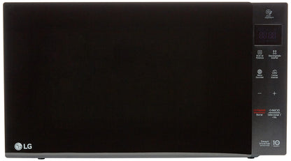 Horno de microondas LG, recubrimiento de facil limpieza, coccion uniforme, anillo giratorio estable, luz LED, Negro, modelo MS1536GIS