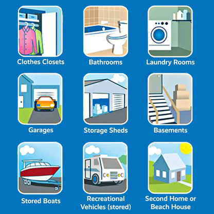 DAMPRID FG83K Absorbedor de Humedad para Colgar, Aroma Fresco, 3 Unidades, 42 onzas