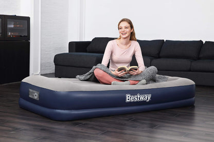 Bestway - Bestway COLCHON Inflable DE Doble Altura C/Bomba DE Aire ELECTRICA INTEGRADA 1.91X97X36CM 67724