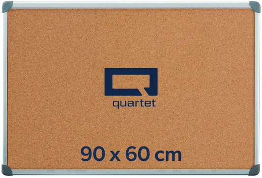Quartet Pizarrón de Corcho, Marco Aluminio, 90 x 60 cm. P3595