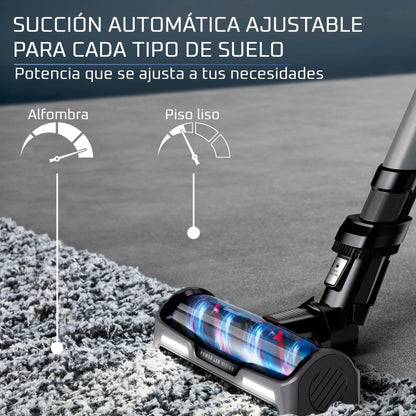 Rowenta Aspiradora inalámbrica X-Force Flex 14.60, para Auto y Pelo de Mascota, Contenedor de Polvo, tecnología Flex, detección automática de Piso, Tiempo de Funcionamiento hasta 70 Min, RH99A2U1
