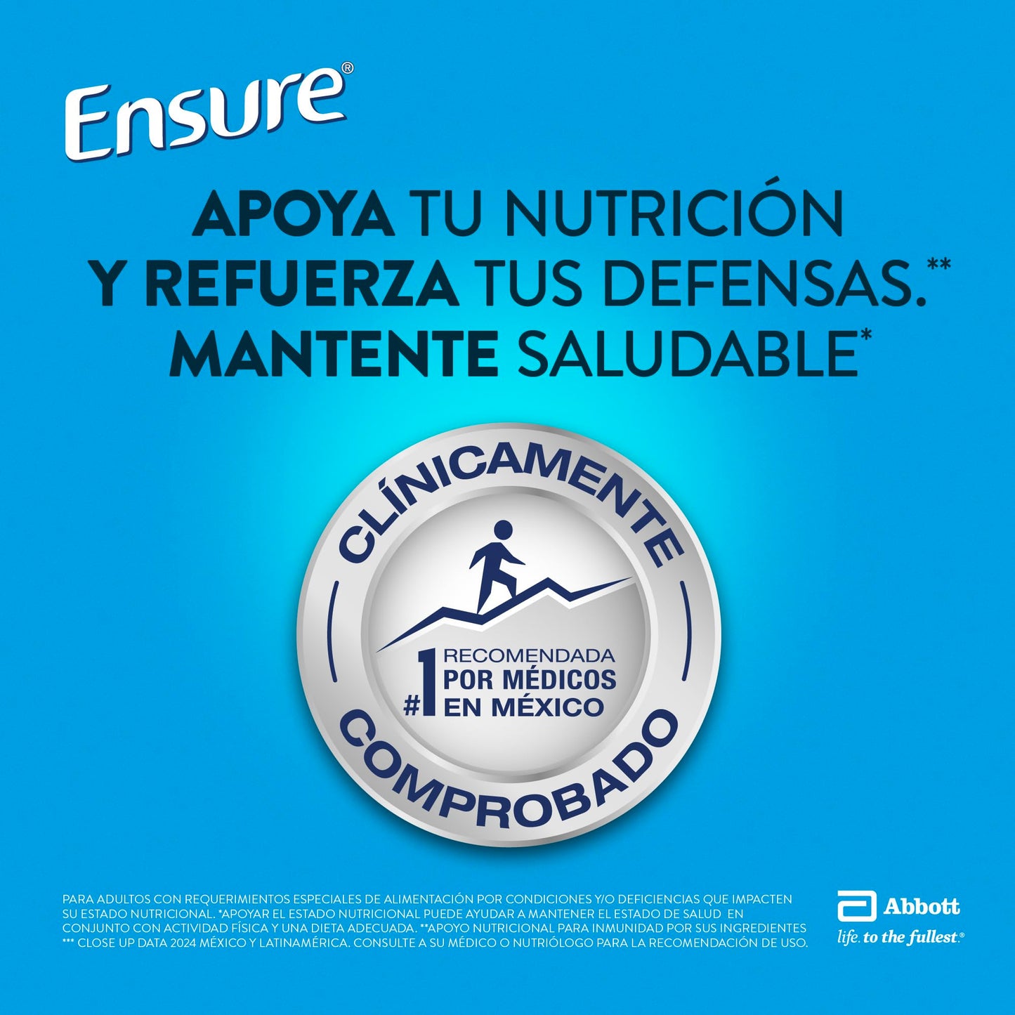 Ensure Clásico - 24 Pack de 237 ml Cada Uno, Sabor Vainilla, Listo para Beber, Líquido, Alimentación Especializada con Vitaminas, Proteínas y Prebióticos, Clínicamente Probado