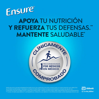Ensure Clásico - 24 Pack de 237 ml Cada Uno, Sabor Vainilla, Listo para Beber, Líquido, Alimentación Especializada con Vitaminas, Proteínas y Prebióticos, Clínicamente Probado