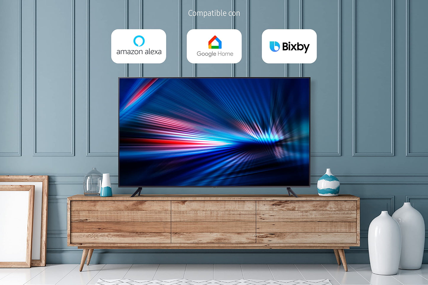 SAMSUNG Pantalla 65" Crystal UHD 4K UN65AU7000FXZX (2021)