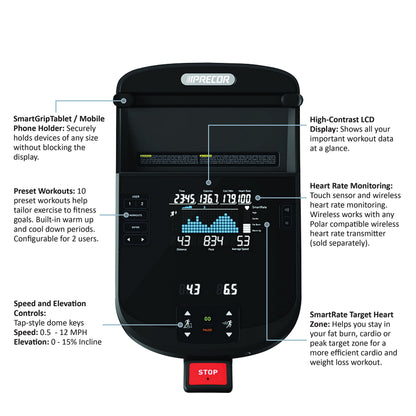 Precor - Precor TRM 223 caminadora Serie de energía de
