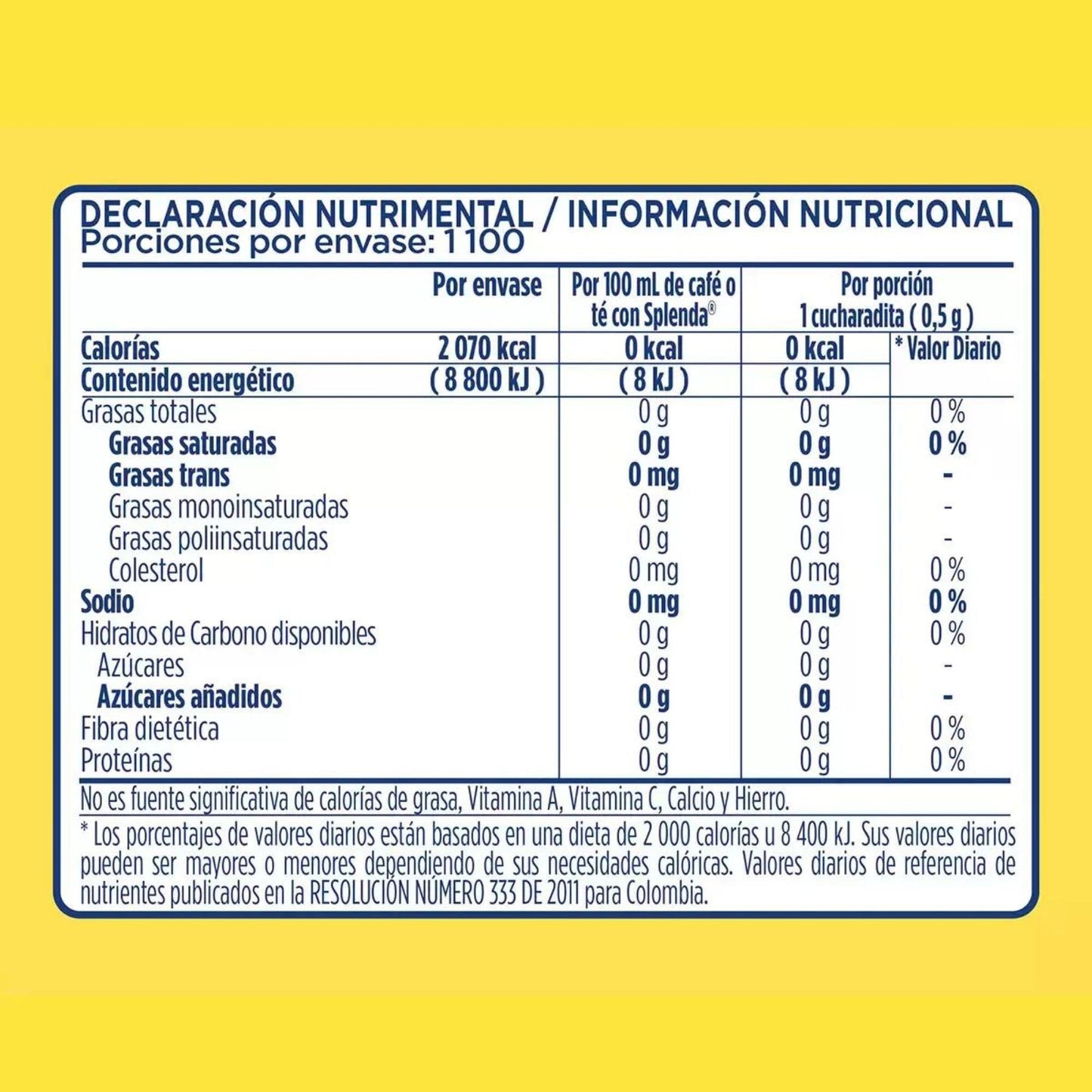 Endulzante Splenda Para Repostería 550g