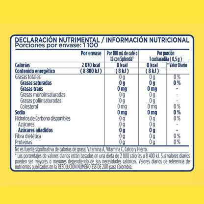 Endulzante Splenda Para Repostería 550g
