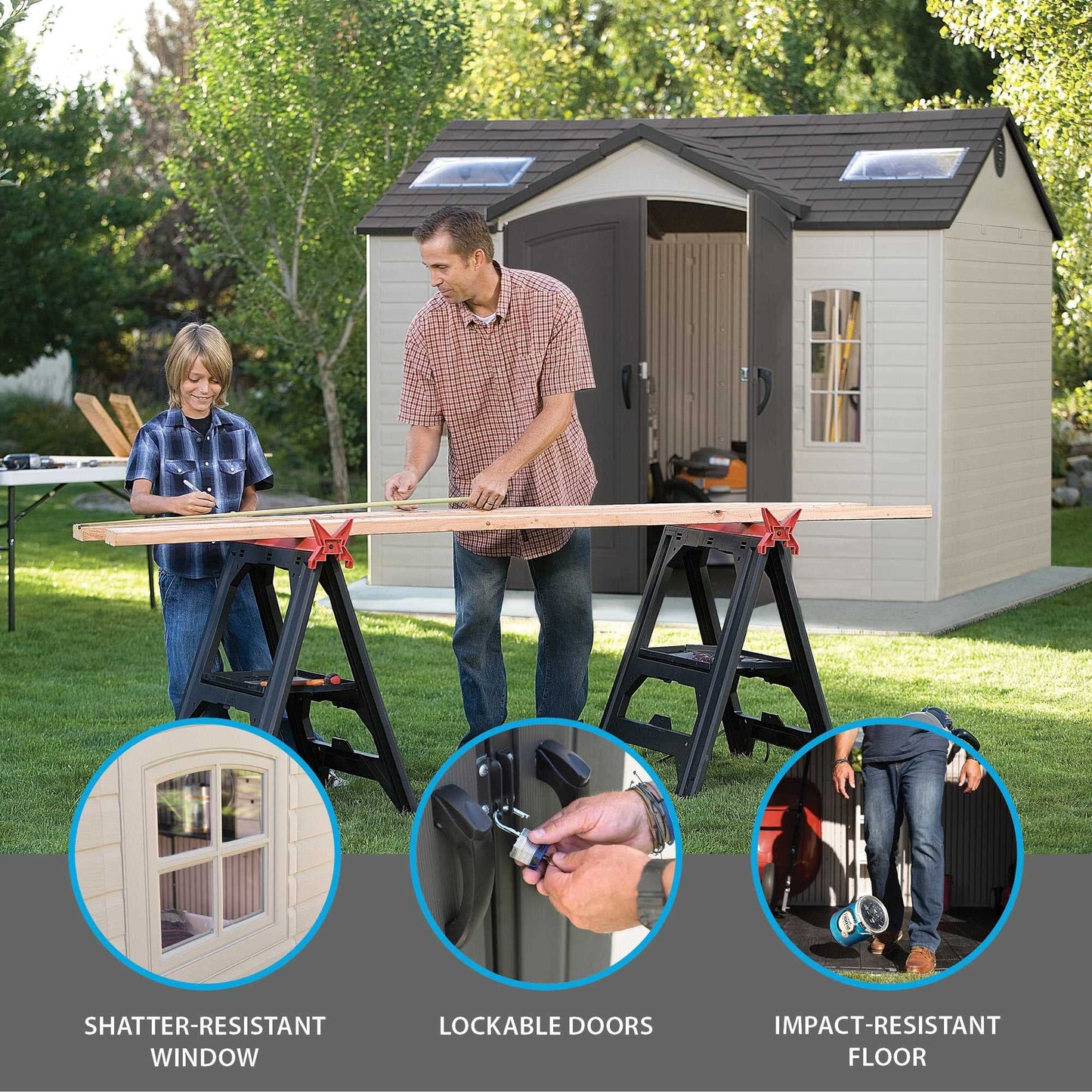 Lifetime Cobertizo de Almacenamiento para Exteriores