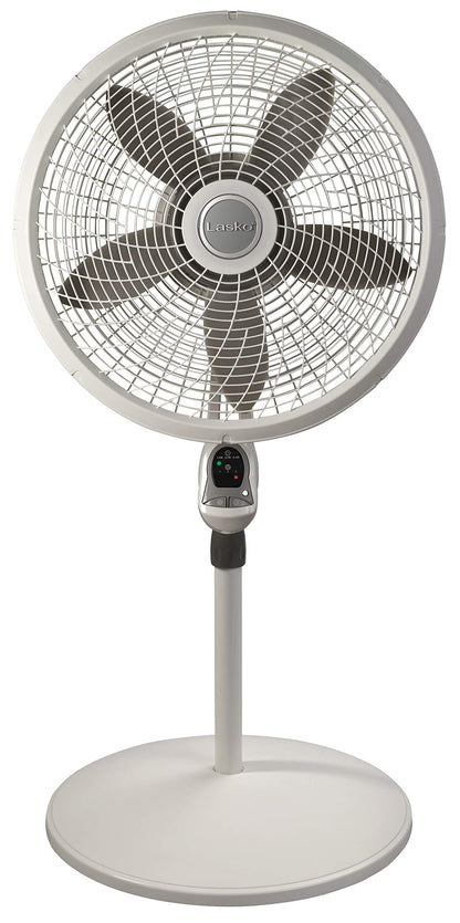 Lasko 1827 Ventilador de pedestal ajustable con elegancia y rendimiento de 18 pulgadas