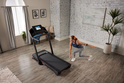 ProForm Carbon TL; Treadmill for Walking and Running with 5” Display, Built-in Tablet Holder and SpaceSaver Design