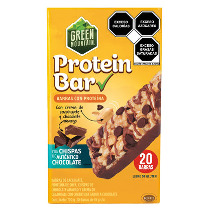 Green Mountain Protein Bar. Barra de Proteina 20 pzas
