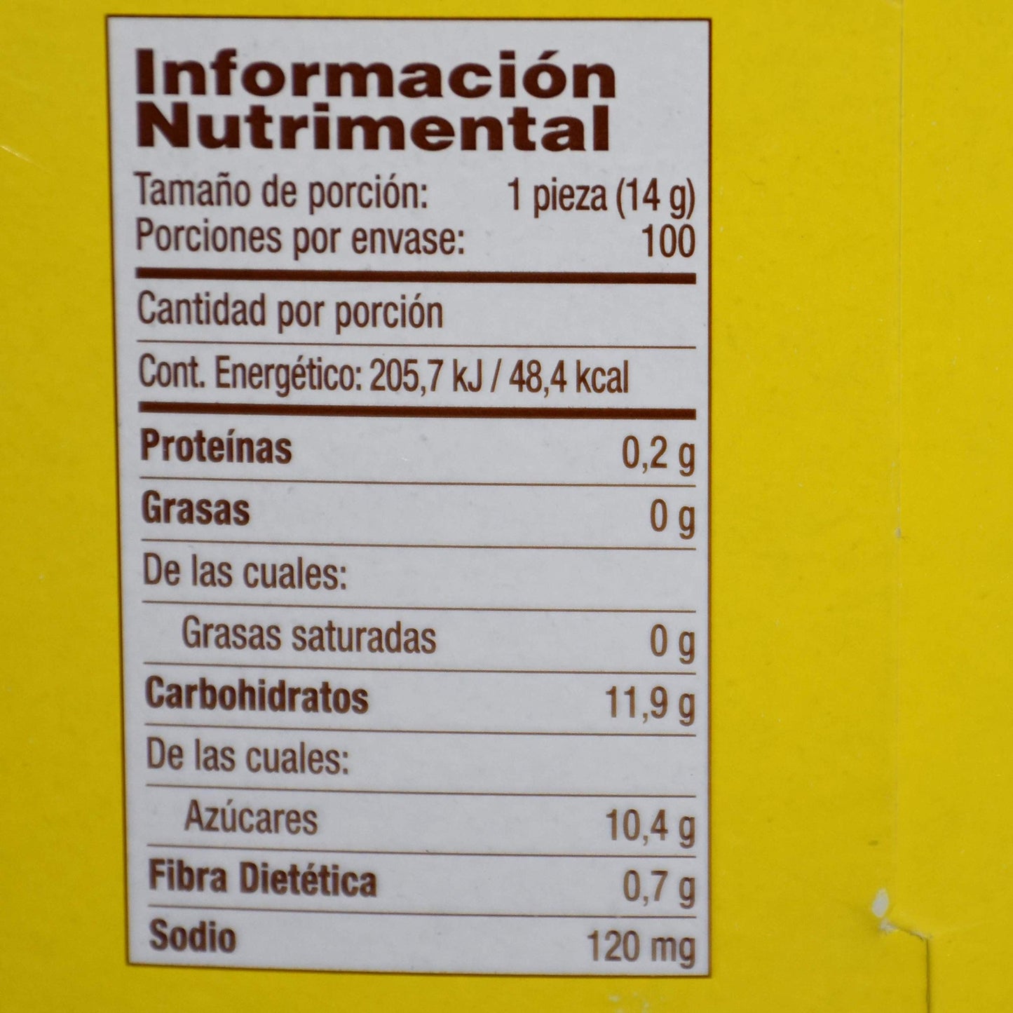 Pulparindo - Pulparindo De la Rosa, Caja 100 Piezas, tamarindo natural, Total 1.4 Kg