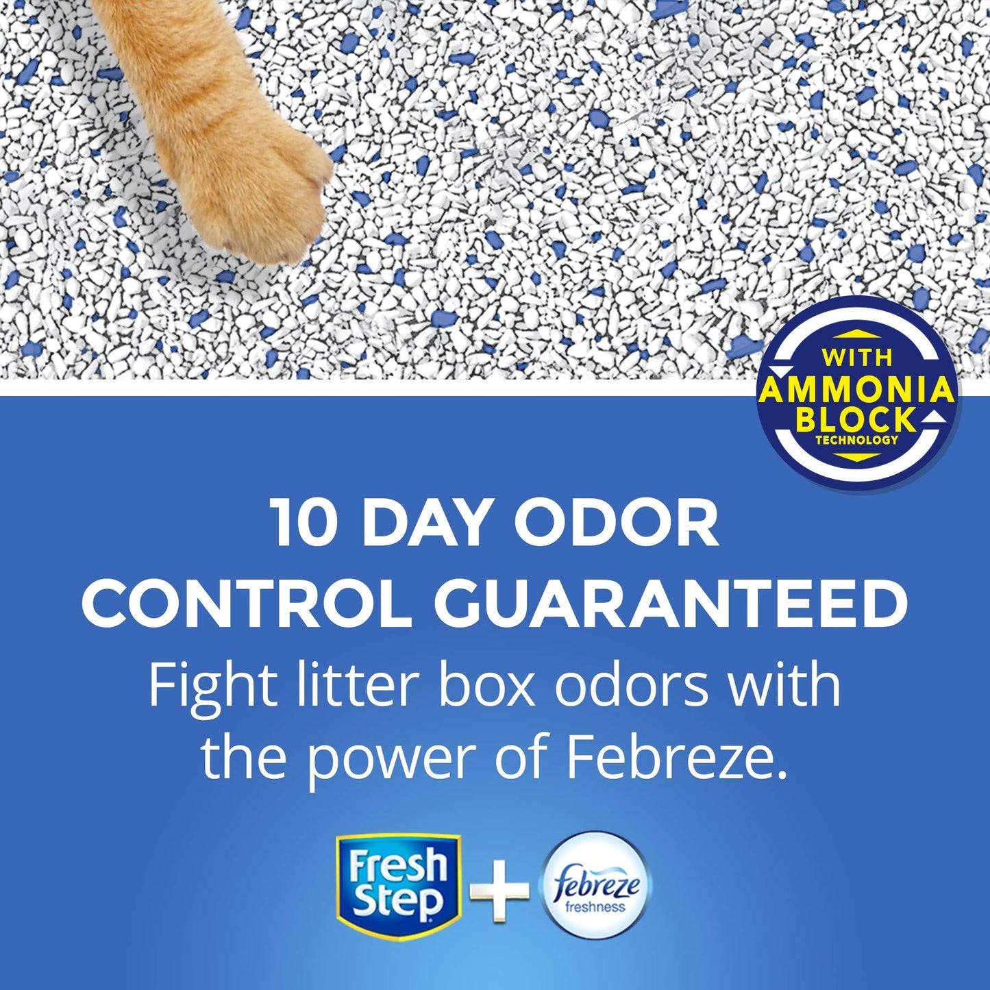Fresh Step Multi-Cat with Febreze Freshness, Clumping Cat Litter, Scented, 34 Pounds