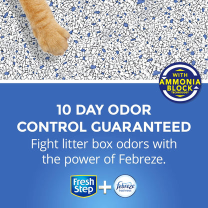 Fresh Step Multi-Cat with Febreze Freshness, Clumping Cat Litter, Scented, 34 Pounds