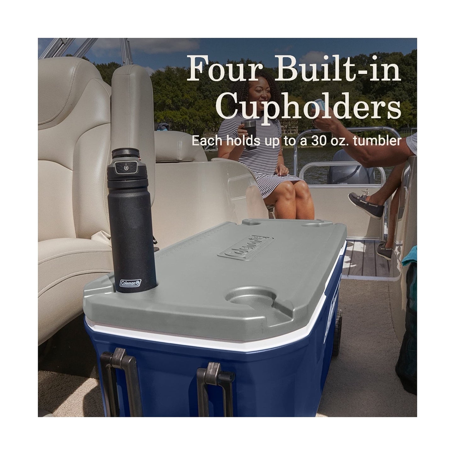 Coleman - Coleman Ice Chest 316 Series Enfriadores Duros con Ruedas, crepúsculo de 100 Cuartos