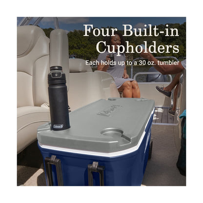 Coleman - Coleman Ice Chest 316 Series Enfriadores Duros con Ruedas, crepúsculo de 100 Cuartos