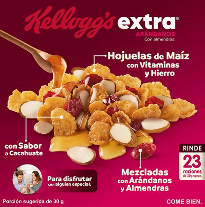 Kellog´s - Kellog´s, EXTRA ,con Arándanos y Almendras - 710 grs