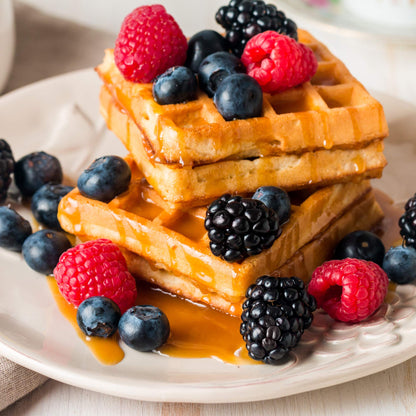 Holstein Housewares - Multifabricante antiadherente intercambiable con waffle, plancha y platos de parrilla, uso para paninis, panqueques, gofres y mucho más, rojo/acero inoxidable