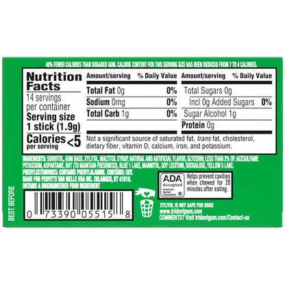 Trident Spearmint goma sin azúcar, 12 paquetes de 14 piezas (168 piezas en total)