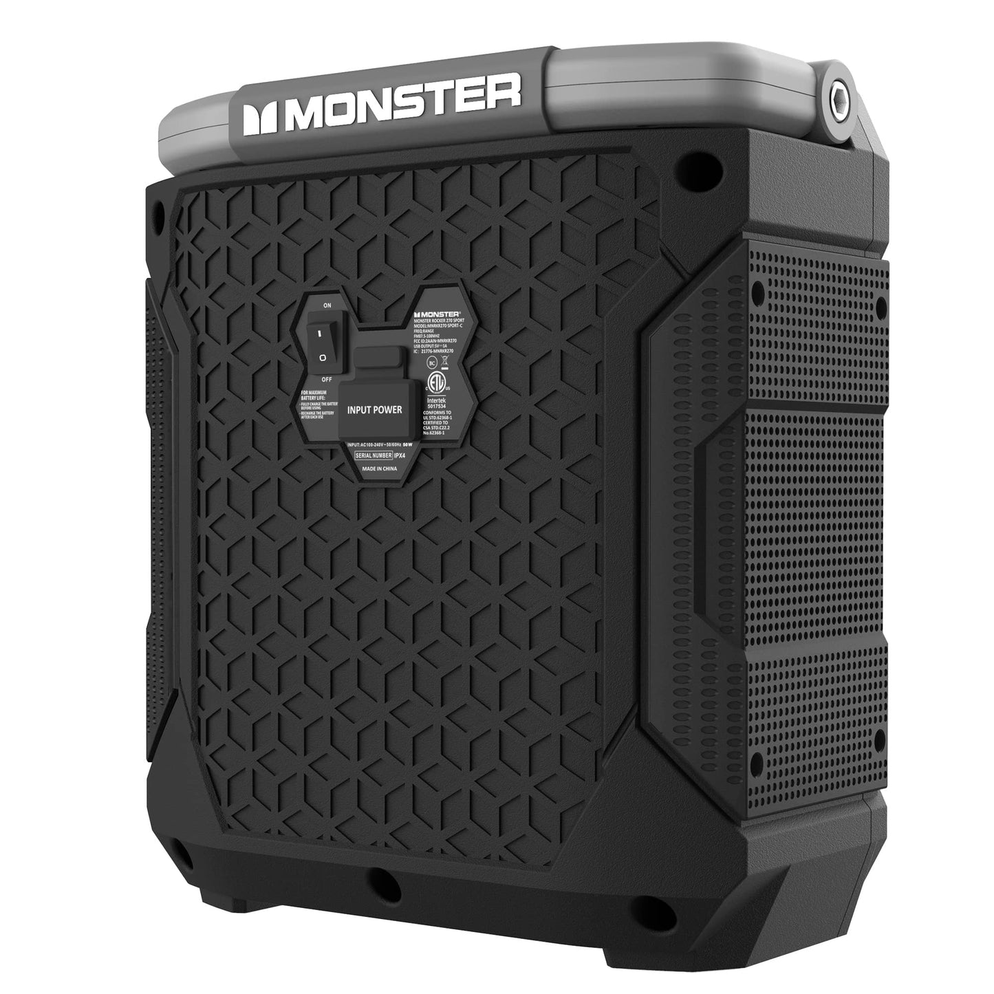 Monster Rocker Sport 270 - Altavoz inalámbrico portátil para interiores y exteriores