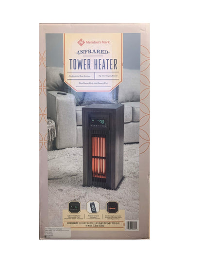 MEMBER´S MARK Member's Mark - Calentador de torre infrarrojo de 23 pulgadas que calienta hasta 1000 pies cuadrados