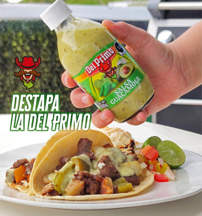 6-Pack Salsas Del Primo 300g - Incluye Molcajeteada Roja, Guacamole, Tlaquera, 2 Salsas Verdes y 1 Salsa Roja