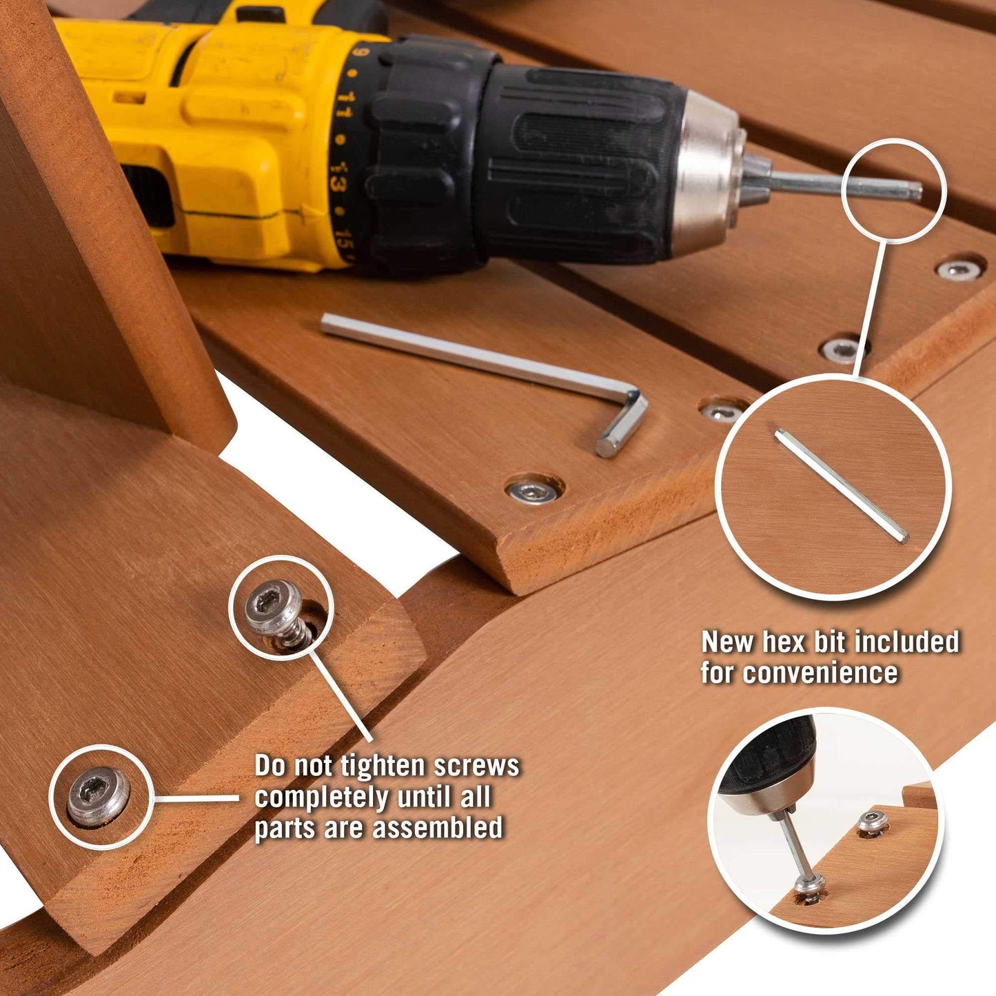 Lifetime Silla Adirondack de madera sintética