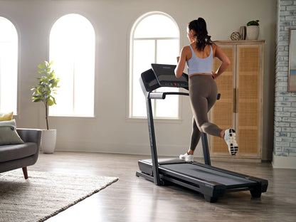 ProForm Carbon TL; Treadmill for Walking and Running with 5” Display, Built-in Tablet Holder and SpaceSaver Design