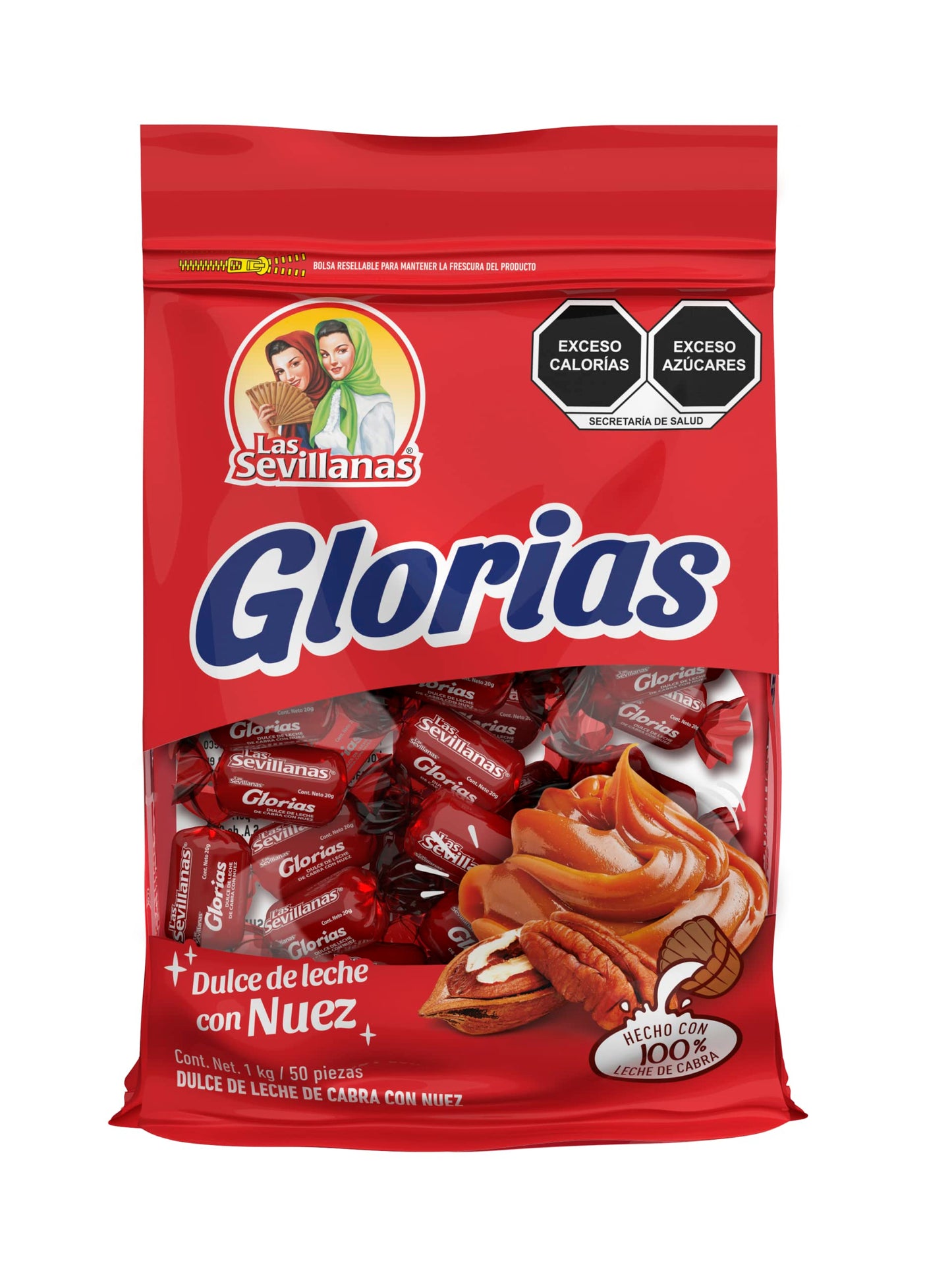 Sevillanas - Glorias Con Nuez Las Sevillanas Bolsa Resellable 50 pzas