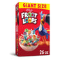 Kellogg's Froot Loops, cereales de desayuno, original, buena fuente de fibra, tamaño gigante, caja de 26 onzas