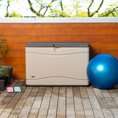 Lifetime 60254 - Caja de Almacenamiento para Exteriores de Alta Resistencia, 150 galones