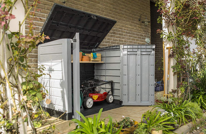 KETER 245009 Store It out Ace - Cobertizo Horizontal para Exteriores, Color Gris