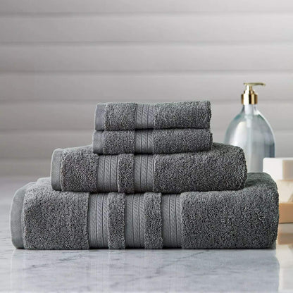 Member's Mark Hotel Premier Collection - Toalla de baño de lujo de 76 cm de ancho x 147 cm de largo, color gris