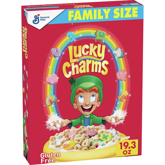 Lucky Charms, Cereal de malvavisco sin gluten con unicornios, 29.5 onzas