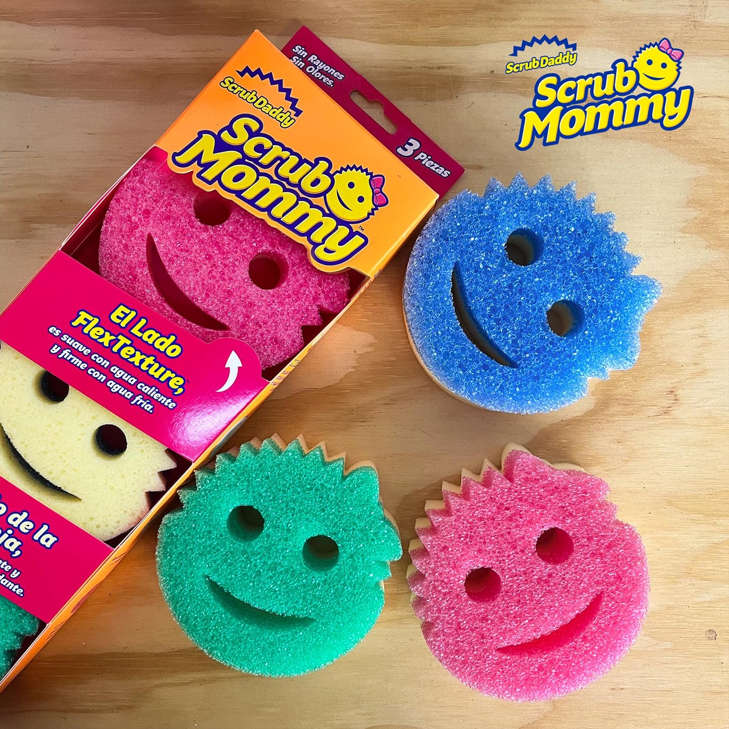 Scrub Daddy Scrub Mommy Colors 3 Piezas