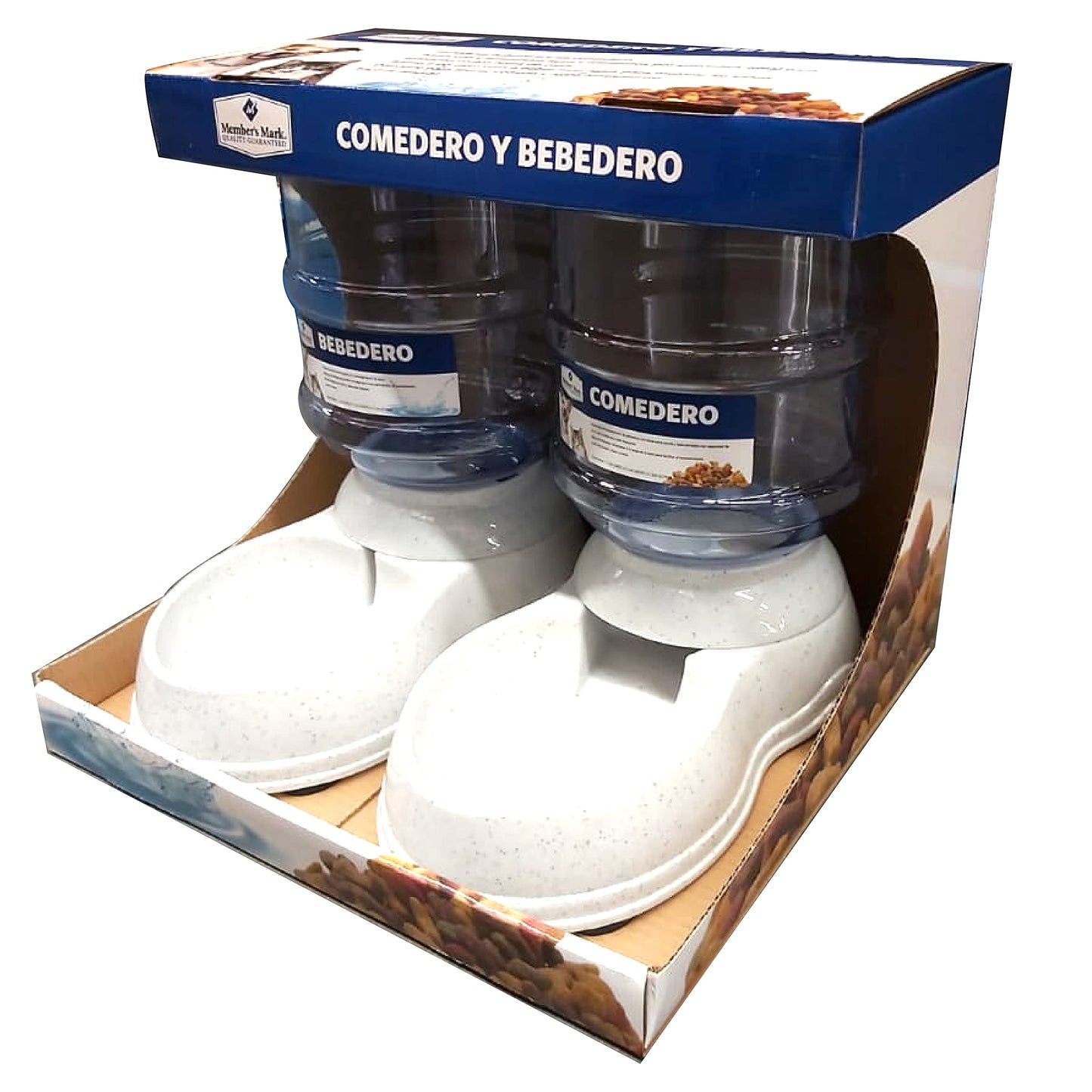 GEN Comedero para Mascota Member's Mark con Bebedero. Mascota Gato. Mascota Perro. Bebedero y Comedero para Perros o Gatos