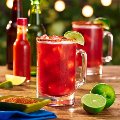 Clamato Cóctel de tomate lima, botellas de 64 onzas líquidas