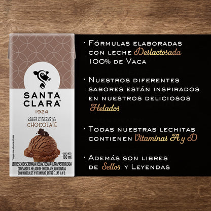 Leche Santa Clara sabor Helado 250ml