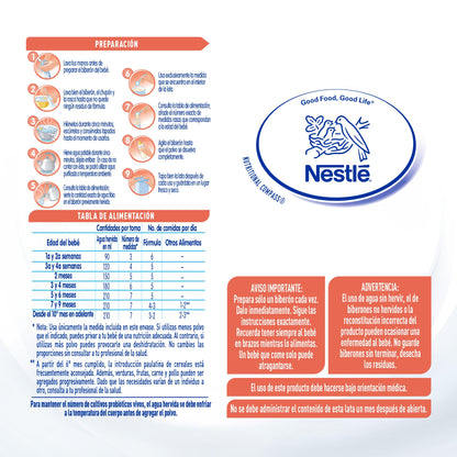 Nestlé Baby & Me - NAN, Fórmula infantil NAN Sin Lactosa, a partir del nacimiento, 1 lata de 400g, 400 gramos