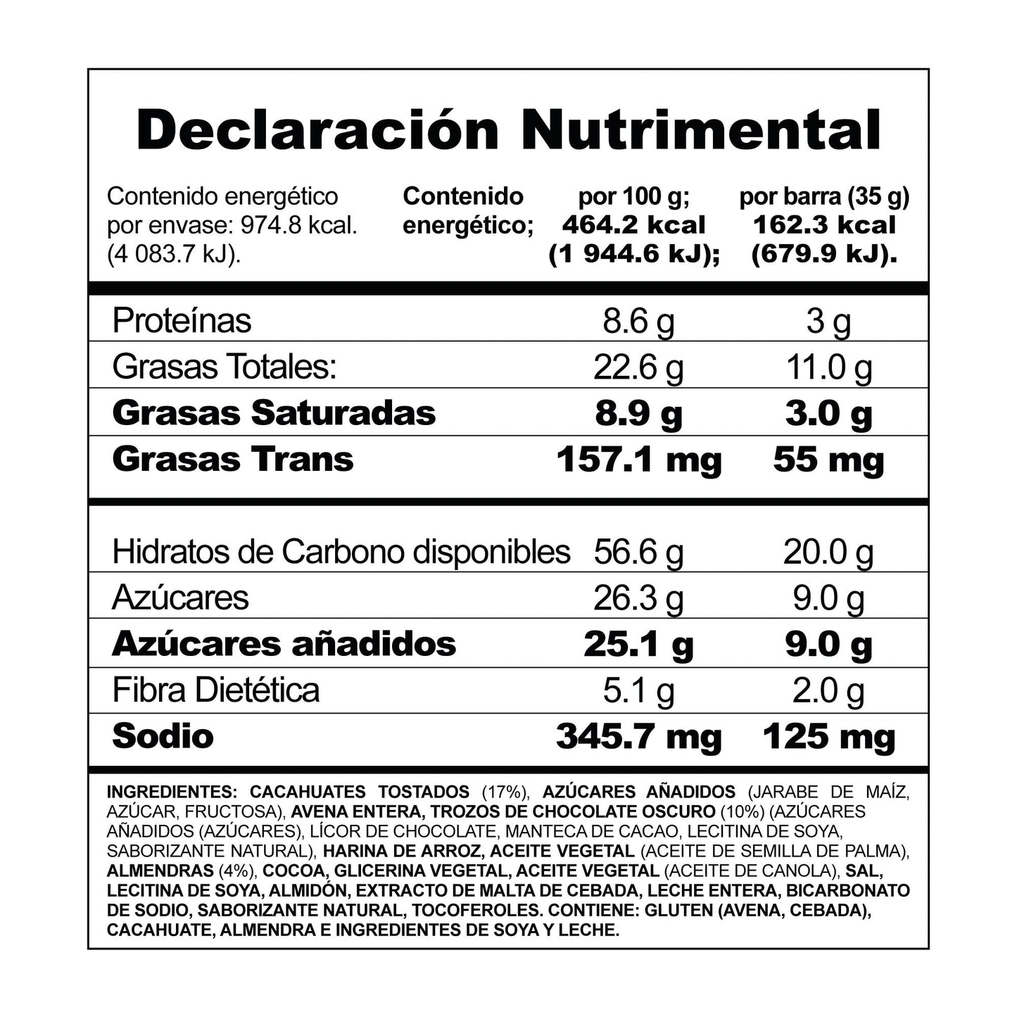 Nature Valley Barras de Granola Sweet and Salty con Chocolate 30 pz, 30 unidad, 30