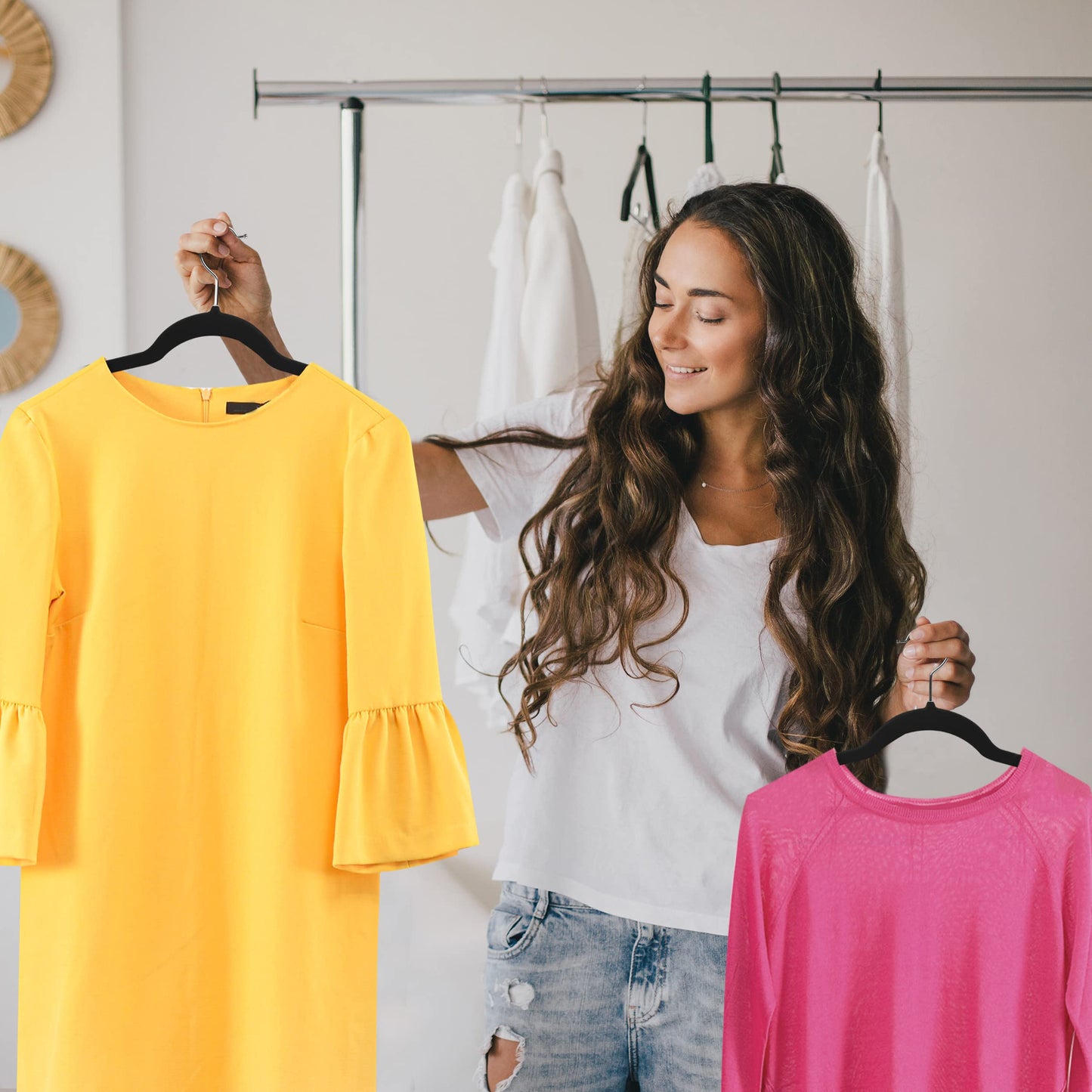 Utopia Home Perchas de Terciopelo