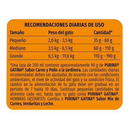 Gatina - Gatina Croquetas para Gato Adulto 9 Kg Pollo