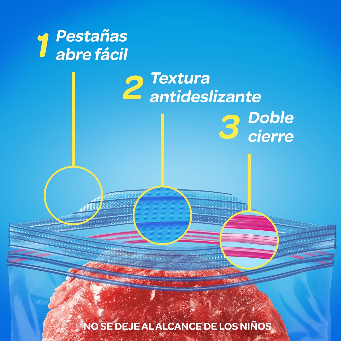 Ziploc Bolsas Reutilizables para Congelar Alimentos, 152 Bolsas de Tamaño Grande.