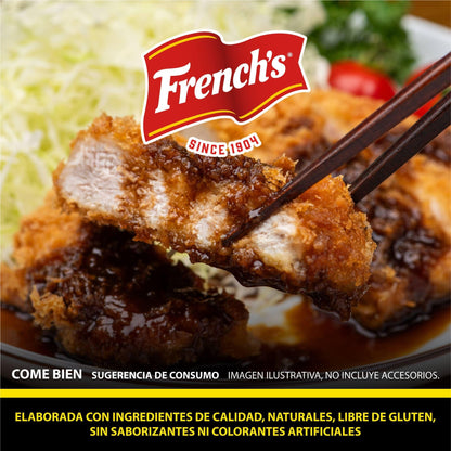 FRENCH'S - Salsa Inglesa Clásica, Ingredientes Naturales y de Calidad, para Marinar Carne y Pescado, Contiene Soja, sin Gluten, Colorantes o Saborizantes, Color Negro, Botella de 3,78 L