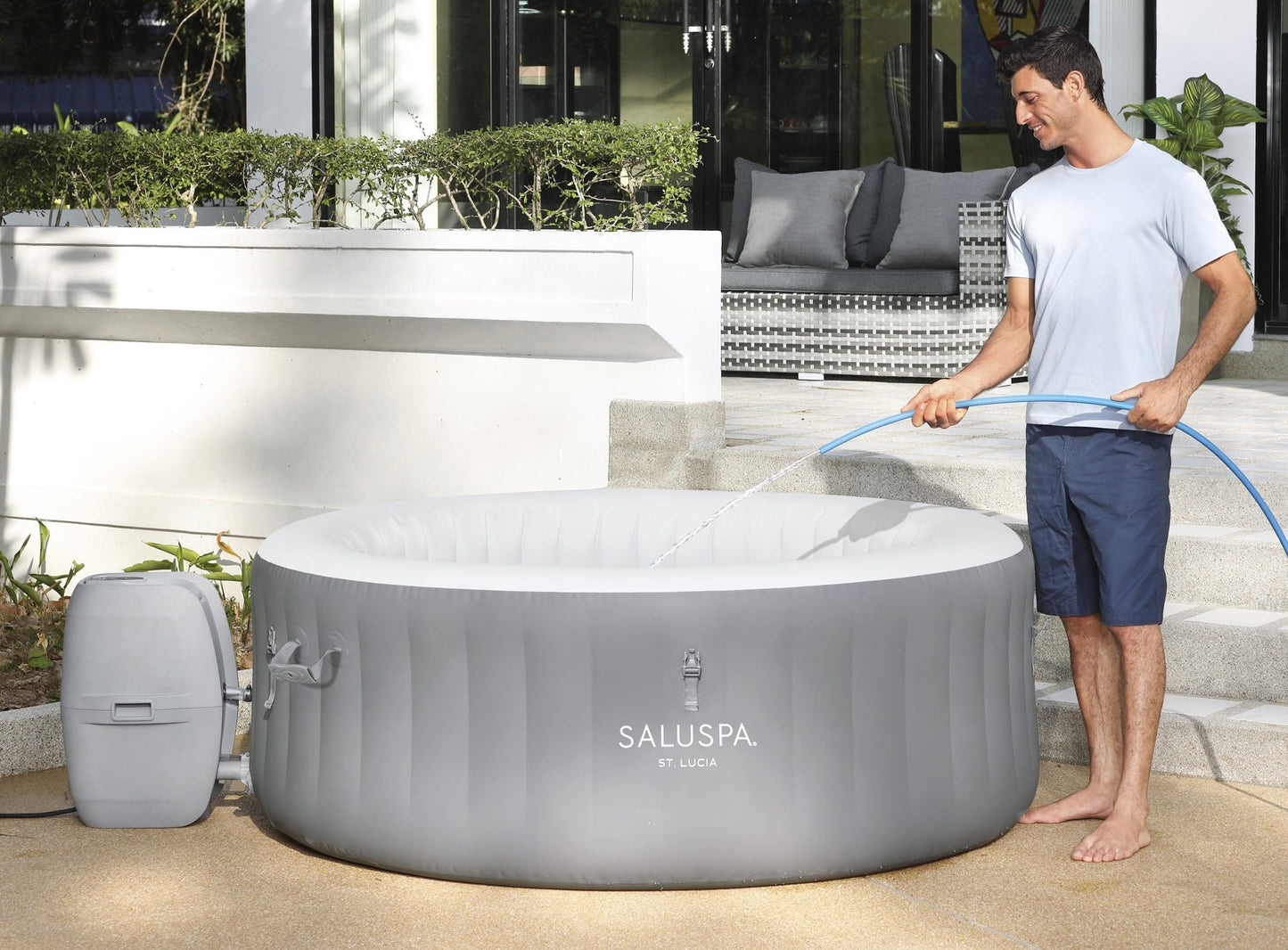 Bestway SaluSpa Budapest - SPA Inflable para Tina de hidromasaje