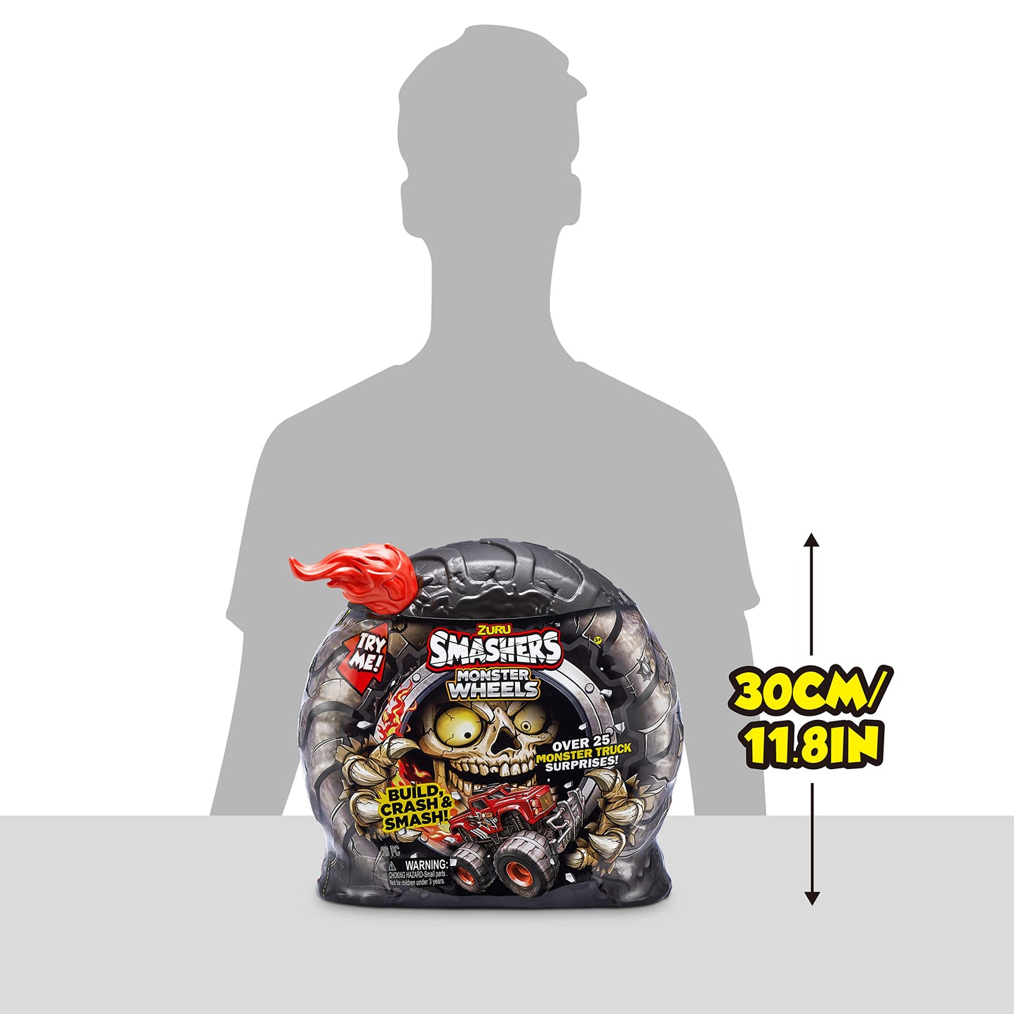 SHOSHERS Monster Truck Surprise (Dino Truck) de Zuru Boys con 25 sorpresas Monster Monster Truck Sorpresa Smash Slime Sand Composeds Discovery