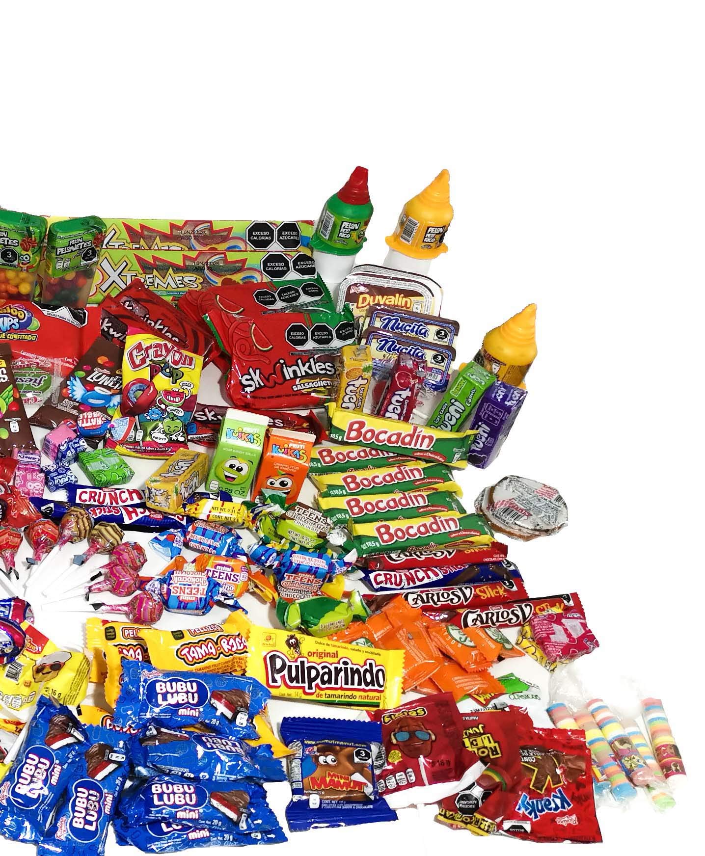 RICOLINO - Dulces para fiesta piñata, 4.5 Kilogramos, 284 piezas, caramelos, chocolates, paletas, tamarindos